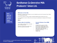 Tablet Screenshot of bardhamanmilk.com